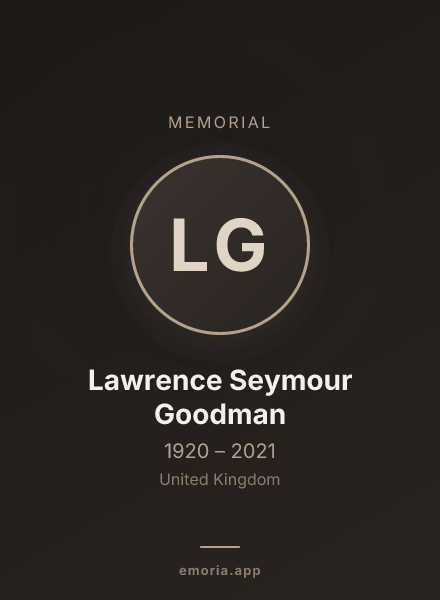 Memorial portrait of Lawrence Seymour Goodman