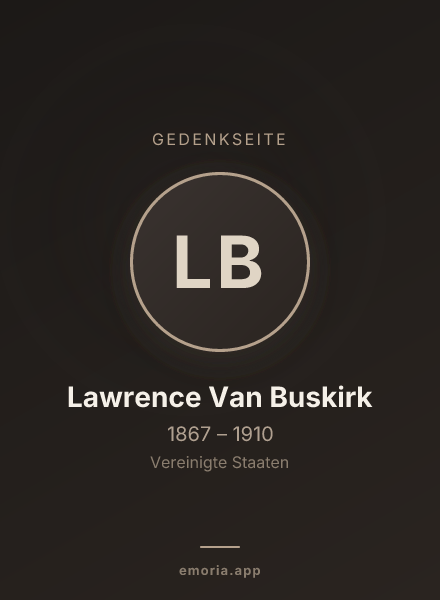 Gedenkportrait von Lawrence Van Buskirk