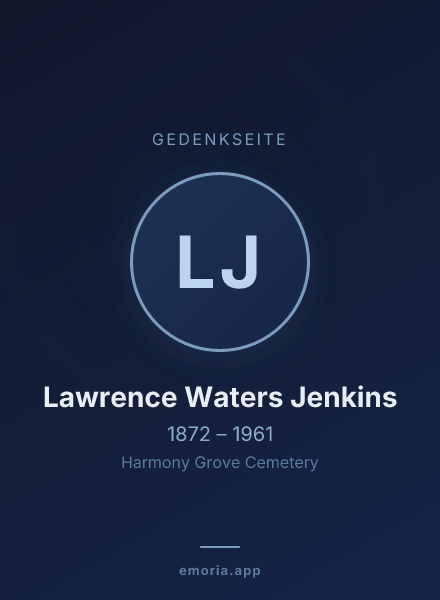 Gedenkportrait von Lawrence Waters Jenkins