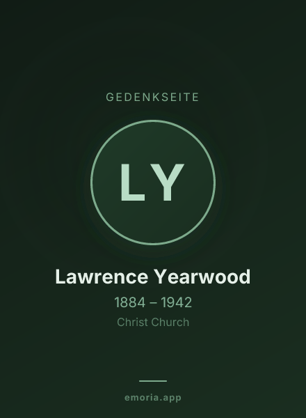 Gedenkportrait von Lawrence Yearwood