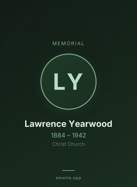 Memorial portrait of Lawrence Yearwood