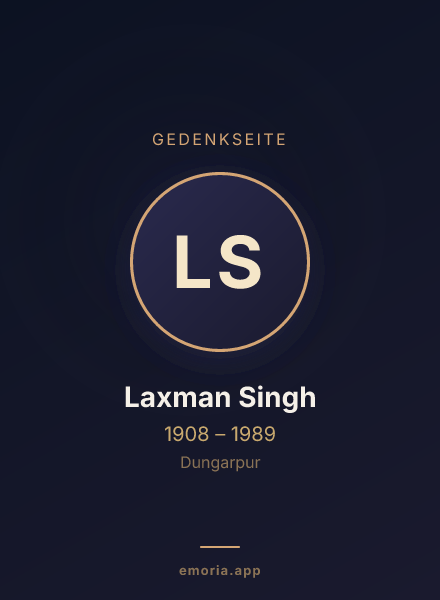 Gedenkportrait von Laxman Singh