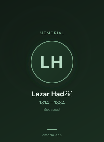 Memorial portrait of Lazar Hadžić