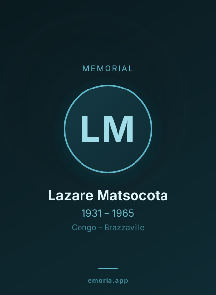Memorial portrait of Lazare Matsocota