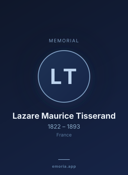 Memorial portrait of Lazare Maurice Tisserand