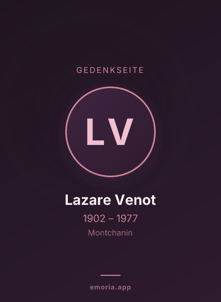 Gedenkportrait von Lazare Venot