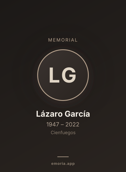 Memorial portrait of Lázaro García