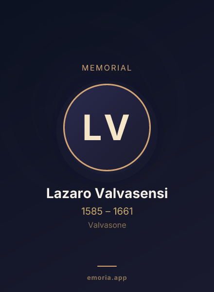 Memorial portrait of Lazaro Valvasensi
