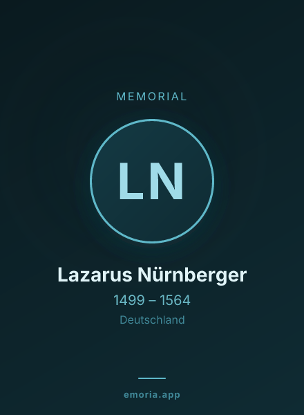 Memorial portrait of Lazarus Nürnberger