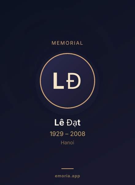Memorial portrait of Lê Đạt