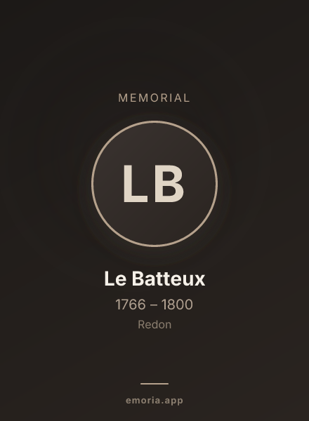 Memorial portrait of Le Batteux
