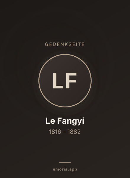 Gedenkportrait von Le Fangyi