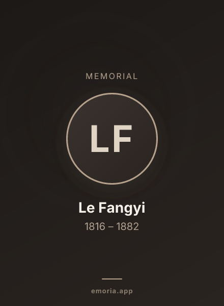 Memorial portrait of Le Fangyi