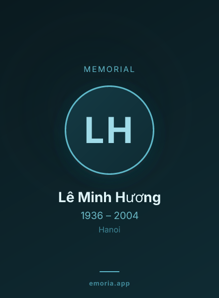 Memorial portrait of Lê Minh Hương