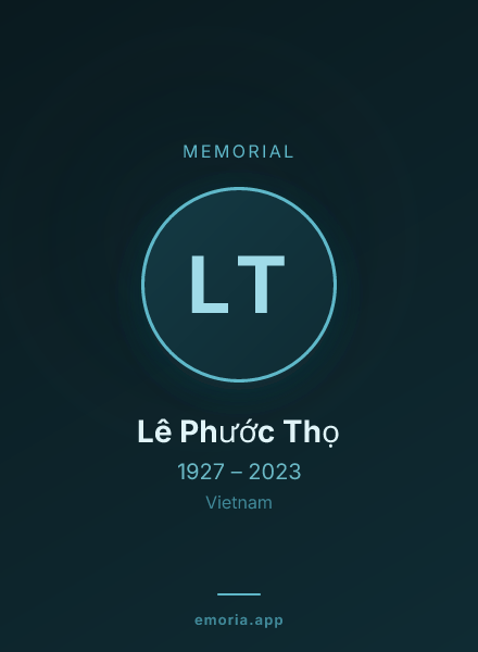 Memorial portrait of Lê Phước Thọ