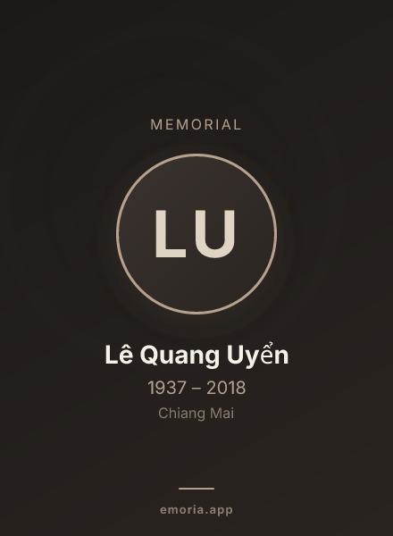 Memorial portrait of Lê Quang Uyển