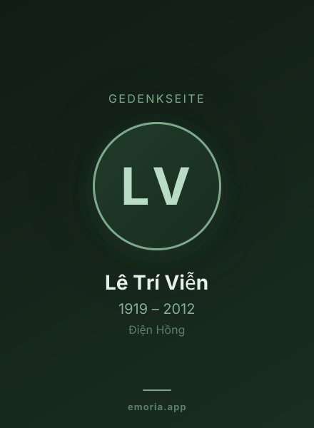 Gedenkportrait von Lê Trí Viễn