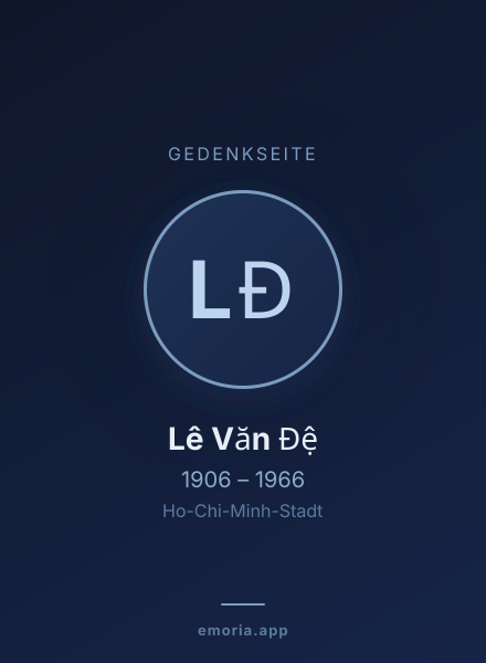 Gedenkportrait von Lê Văn Đệ