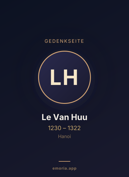 Gedenkportrait von Le Van Huu