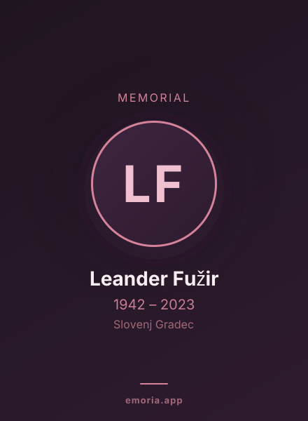Memorial portrait of Leander Fužir