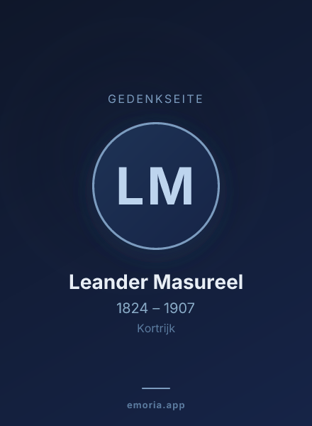 Gedenkportrait von Leander Masureel