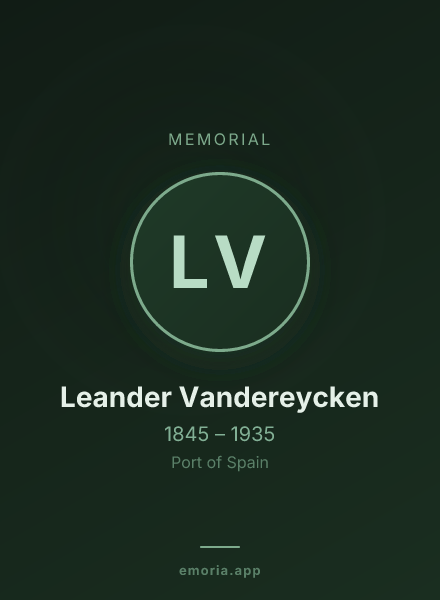 Memorial portrait of Leander Vandereycken