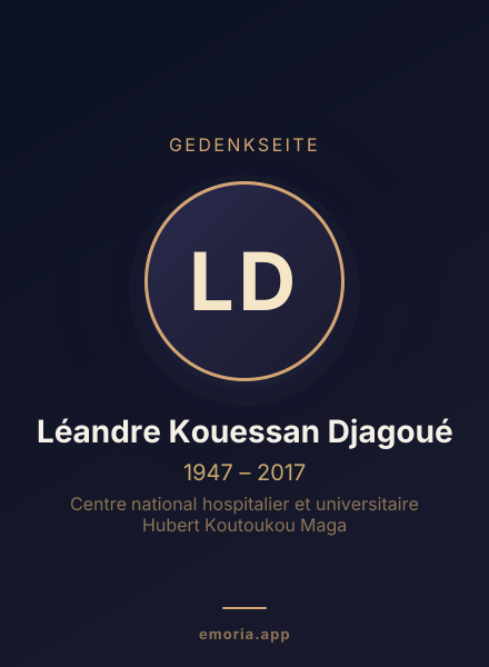 Gedenkportrait von Léandre Kouessan Djagoué