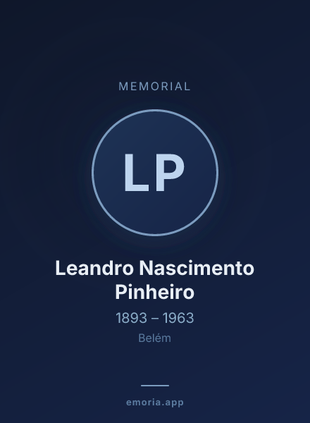 Memorial portrait of Leandro Nascimento Pinheiro