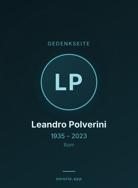 Gedenkportrait von Leandro Polverini