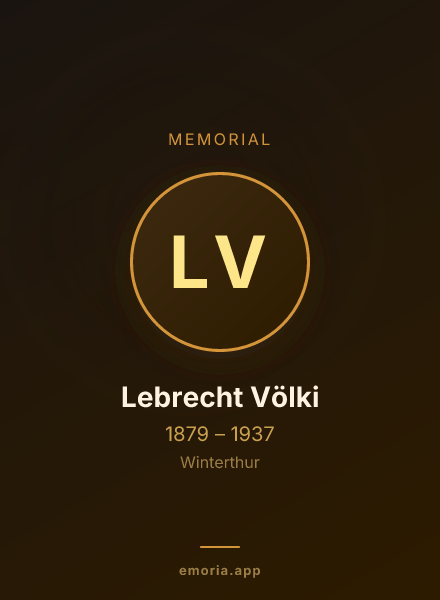 Memorial portrait of Lebrecht Völki