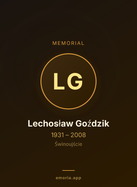 Memorial portrait of Lechosław Goździk