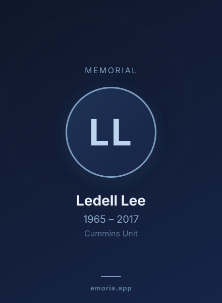 Memorial portrait of Ledell Lee