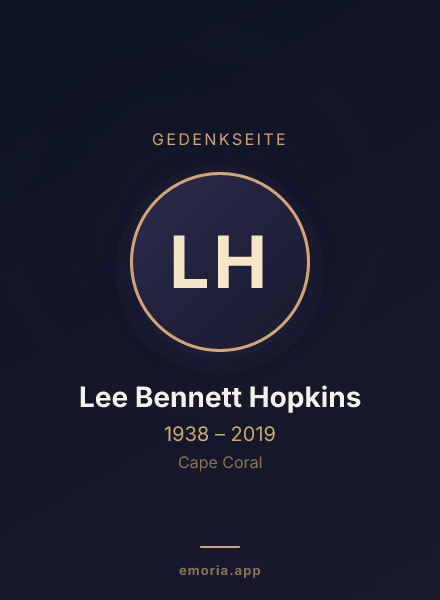 Gedenkportrait von Lee Bennett Hopkins