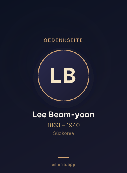 Gedenkportrait von Lee Beom-yoon