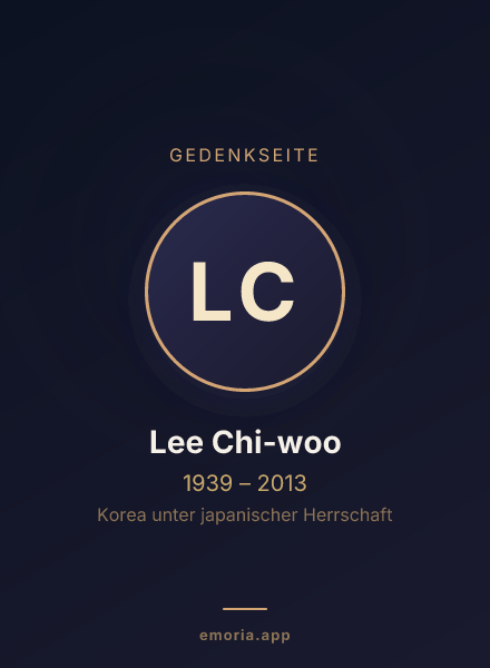 Gedenkportrait von Lee Chi-woo