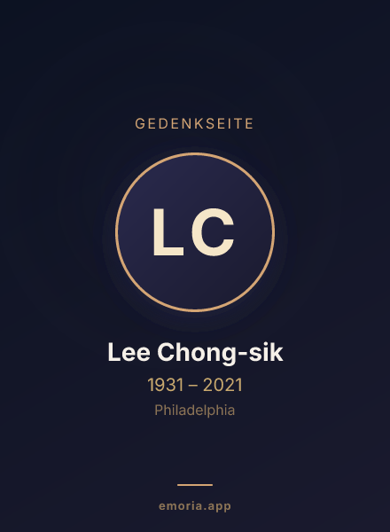 Gedenkportrait von Lee Chong-sik