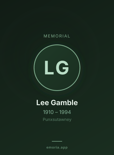 Memorial portrait of Lee Gamble