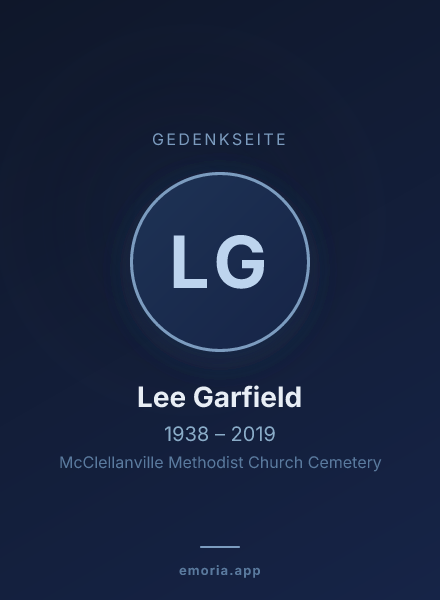 Gedenkportrait von Lee Garfield