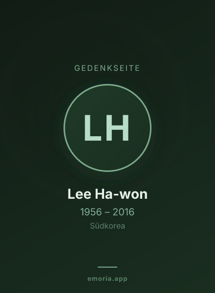 Gedenkportrait von Lee Ha-won