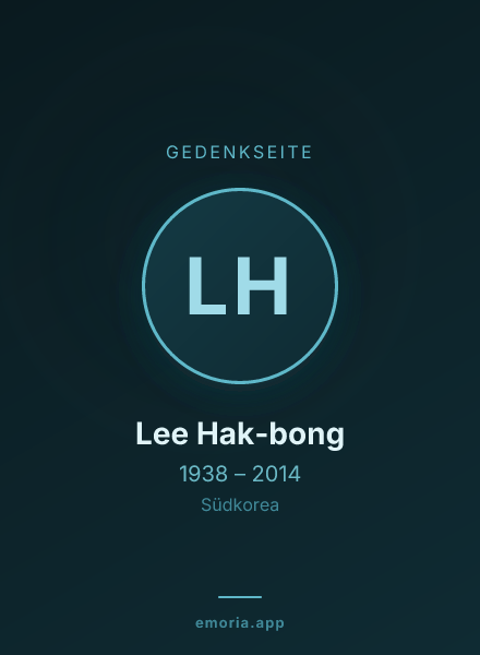 Gedenkportrait von Lee Hak-bong