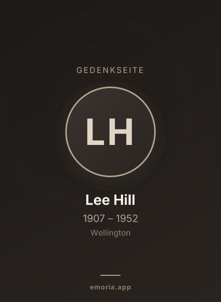 Gedenkportrait von Lee Hill