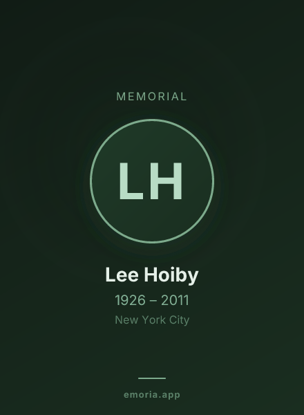 Memorial portrait of Lee Hoiby
