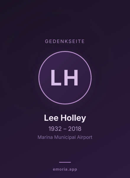 Gedenkportrait von Lee Holley