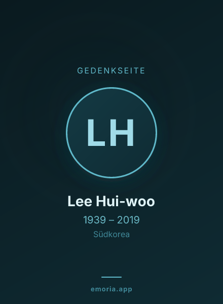 Gedenkportrait von Lee Hui-woo
