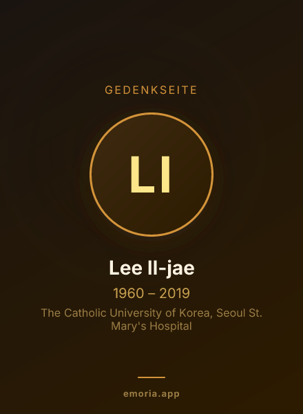 Gedenkportrait von Lee Il-jae