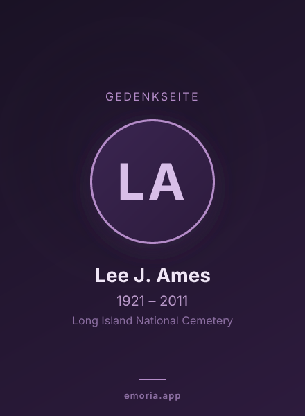 Gedenkportrait von Lee J. Ames