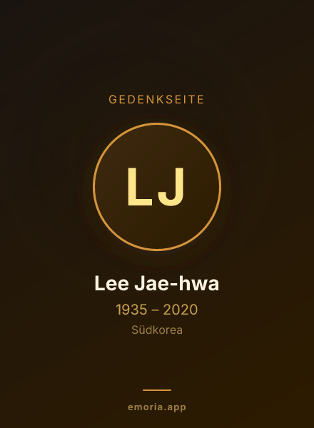 Gedenkportrait von Lee Jae-hwa