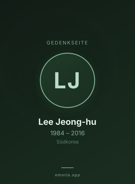 Gedenkportrait von Lee Jeong-hu