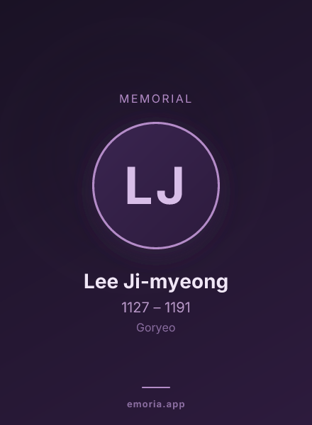 Memorial portrait of Lee Ji-myeong