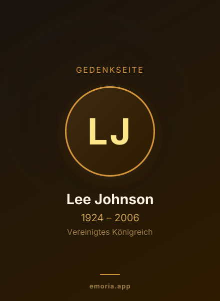 Gedenkportrait von Lee Johnson
